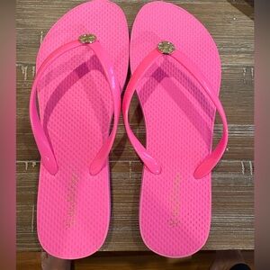 Lilly Pulitzer Pink Flip Flops Size 9/10 New without Tags